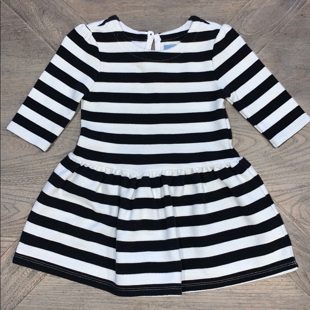 Baby Gap B&W stripe dress